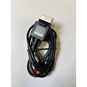 MICROSOFT XBOX 360 Slim OFFICIAL COMPOSITE AV CABLE GENUINE CONSOLE TV OEM Works